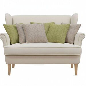 SOGA 6PC Sage Green Cable Knit & Brown Diamond Decorative Pillow Covers 45cm Set